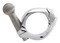 Ciro Accessory 1 - 1/4 in. Round Bar Mount - Chrome Finish 50114 - No Hassle Returns at Wisconsin Harley