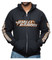 Harley-Davidson Men's Distressed Everlong H-D Script Zippered Hoodie, Black - Wisconsin Harley-Davidson