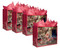 Harley-Davidson Santa Holiday Gift Bag Set of 4 - Red, 13 x 16 x 6 in. 96923-18V - Wisconsin Harley-Davidson