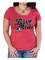 Harley-Davidson Women's Moxie 'Live To Ride' Short Sleeve Scoop Neck Tee - Red - Wisconsin Harley-Davidson