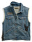 Harley-Davidson Men's Blowout Slim Fit Denim Vest, Dress Blues 99257-19VM - Wisconsin Harley-Davidson