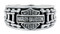 Harley-Davidson Men's Bar & Shield Bike Chain Ring, Sterling Silver HDR0260 - Wisconsin Harley-Davidson