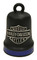 Harley-Davidson Bar & Shield Ride Bell, Matte Black w/ Blue Stripe HRB096 - Wisconsin Harley-Davidson