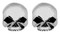 Harley-Davidson Women's Sterling Silver Skull Emblem Post Earrings HDE0377 - Wisconsin Harley-Davidson