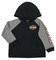 Harley-Davidson Big Boys' French Terry Full Zip Hooded Sweatshirt, Black 6790861 - Wisconsin Harley-Davidson