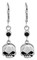 Harley-Davidson Women's Black Bling Willie G Skull Drop Earrings HDE0372 - Wisconsin Harley-Davidson