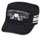 Harley-Davidson Women's Race Stripe Flat Top Cap, Black & White 97656-18VW - Wisconsin Harley-Davidson