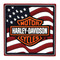 Harley-Davidson American Flag Bar & Shield Logo Mile-Tile PVC Magnet 8003593 - Wisconsin Harley-Davidson