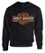Harley-Davidson Men's Elongated B&S Fleece Pullover Sweatshirt, Black 30298768 - Wisconsin Harley-Davidson