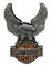 Harley-Davidson 1.5 in. Up-Winged Eagle Bar & Shield Pin, Antique Finish 8008864 - Wisconsin Harley-Davidson