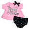 Harley-Davidson Baby Girls' Knit Tunic & Diaper Cover Newborn Set, Pink 2001921 - Wisconsin Harley-Davidson