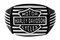 Harley-Davidson Mens Black Edge Bar & Shield Square Ring Stainless Steel HSR0057 - Wisconsin Harley-Davidson