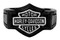 Harley-Davidson Men's Silver on Black Bar & Shield Signet Ring, Steel HSR0055 - Wisconsin Harley-Davidson