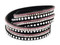 Women's Silver Studded with Bling Embellishment Purple Faux Suede Bracelet 84073 - Wisconsin Harley-Davidson