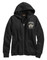 Harley-Davidson Women's Angelic Embellished Wings Zip-Up Hoodie - Black - Wisconsin Harley-Davidson