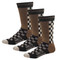 Harley-Davidson Men's Checkered Vented Riding Socks, 3 Pairs D99233470-001 - Wisconsin Harley-Davidson
