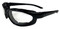 Redline Motorcycle Unisex Riding Padded Sunglasses, Black Frame & Clear Lens - Wisconsin Harley-Davidson