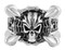 Biker Chain Jewelry Men's Claw & Skull Bike Chain Ring - Stainless Steel SK1775 - Wisconsin Harley-Davidson