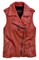 Harley-Davidson Womens Asymmetrical Red Leather Bar & Shield Zip Vest 97049-19VW - Wisconsin Harley-Davidson