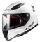 LS2 Helmets Full Face Street Rapid Motorcycle Helmet, Solid Gloss White 353-102 - Wisconsin Harley-Davidson