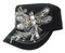 That's A Wrap Women's Crystal Bling Over-Sized Dragonfly Cadet Cap CC1428-BLK - Wisconsin Harley-Davidson