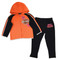 Harley-Davidson Baby Girls' 2-Piece Fleece Jogger Set, Orange & Black 2013927 - Wisconsin Harley-Davidson