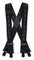 Harley-Davidson Men's Military B&S Suspenders, 3 Size Length Choices - Black - Wisconsin Harley-Davidson