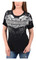 Harley-Davidson Women's Alpha Embellished Short Sleeve Loose Fit T-Shirt, Black - Wisconsin Harley-Davidson