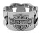 Harley-Davidson Men's B&S ID Chain Band Ring, Silver Stainless Steel HSR0072 - Wisconsin Harley-Davidson