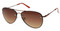 Harley-Davidson Women's Fashion Aviator Sunglasses, Brown Frame & Gradient Lens - Wisconsin Harley-Davidson