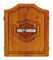 Harley-Davidson Bar & Shield Logo Dart Board Cabinet - Pine Wooden Cabinet 61905 - Wisconsin Harley-Davidson