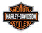 Harley-Davidson Bar & Shield Logo Bendable Aluminum Decal, Orange/Silver CG41700 - Wisconsin Harley-Davidson
