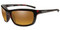 Harley-Davidson Men's Pipes Sunglasses, Gold Lenses/Red Tortoise Frames HAPIP15 - Wisconsin Harley-Davidson