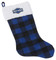 Harley-Davidson Winter Holiday Stocking - Blue Plaid w/ Satin Lining HDX-99150 - Wisconsin Harley-Davidson