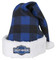 Harley-Davidson Winter Holiday Santa Hat - Blue Plaid w/ Satin Lining HDX-99152 - Wisconsin Harley-Davidson