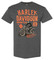 Harley-Davidson Men's Vintage Bright Lights Short Sleeve T-Shirt, Charcoal Gray - Wisconsin Harley-Davidson
