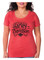 Harley-Davidson Women's Miss Flowy H-D Crew-Neck Short Sleeve T-Shirt - Red - Wisconsin Harley-Davidson