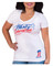 Harley-Davidson Women's Glittery Damsel Stars V-Neck Short Sleeve T-Shirt, White - Wisconsin Harley-Davidson