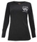 Harley-Davidson Women's Step Back Long Sleeve T-Shirt w/ Thumbholes, Black - Wisconsin Harley-Davidson