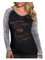 Harley-Davidson Women's Studded Bling Winger Long Sleeve Raglan Burnout Shirt - Wisconsin Harley-Davidson