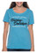 Harley-Davidson Women's Embellished Back Roads Short Sleeve Crew Neck Tee - Blue - Wisconsin Harley-Davidson