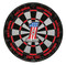 Harley-Davidson #1 Logo Tournament Dartboard - Black & Red, 18 in. 61982 - Wisconsin Harley-Davidson
