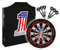 Harley-Davidson #1 Racing Logo Dart Board Kit – Black Wooden Cabinet 61893 - Wisconsin Harley-Davidson