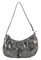 JENTOU Women's Liz Python Print Genuine Leather Shoulder Purse JT8348-GRYBLK - Wisconsin Harley-Davidson