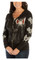 Liberty Wear Women's Vintage Kicks on Route 66 Embellished Zip-Up Hoodie, Black - Wisconsin Harley-Davidson