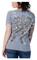 Harley-Davidson Free Shipping - Liberty Wear Women's Torn Apart Embellished Short Sleeve Tee, Denim Mineral Wash - Free Shipping on many products plus Orders Over $99