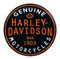 Harley-Davidson 1.25 in. Genuine Motorcycles Pin, Black & Orange Finish 8009236 - Wisconsin Harley-Davidson