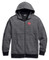 Harley-Davidson Men's Sleeve Tape Full-Zip Hoodie, Asphalt Gray 96227-20VM - Wisconsin Harley-Davidson