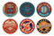 Harley-Davidson Retro H-D Tin 3.5 inch Coaster Set, Pack of 6 - Matte Finishes - No Hassle Returns at Wisconsin Harley