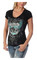Liberty Wear Women's Bikin' Route 66 Embellished Short Sleeve V-Neck Tee, Black - Wisconsin Harley-Davidson